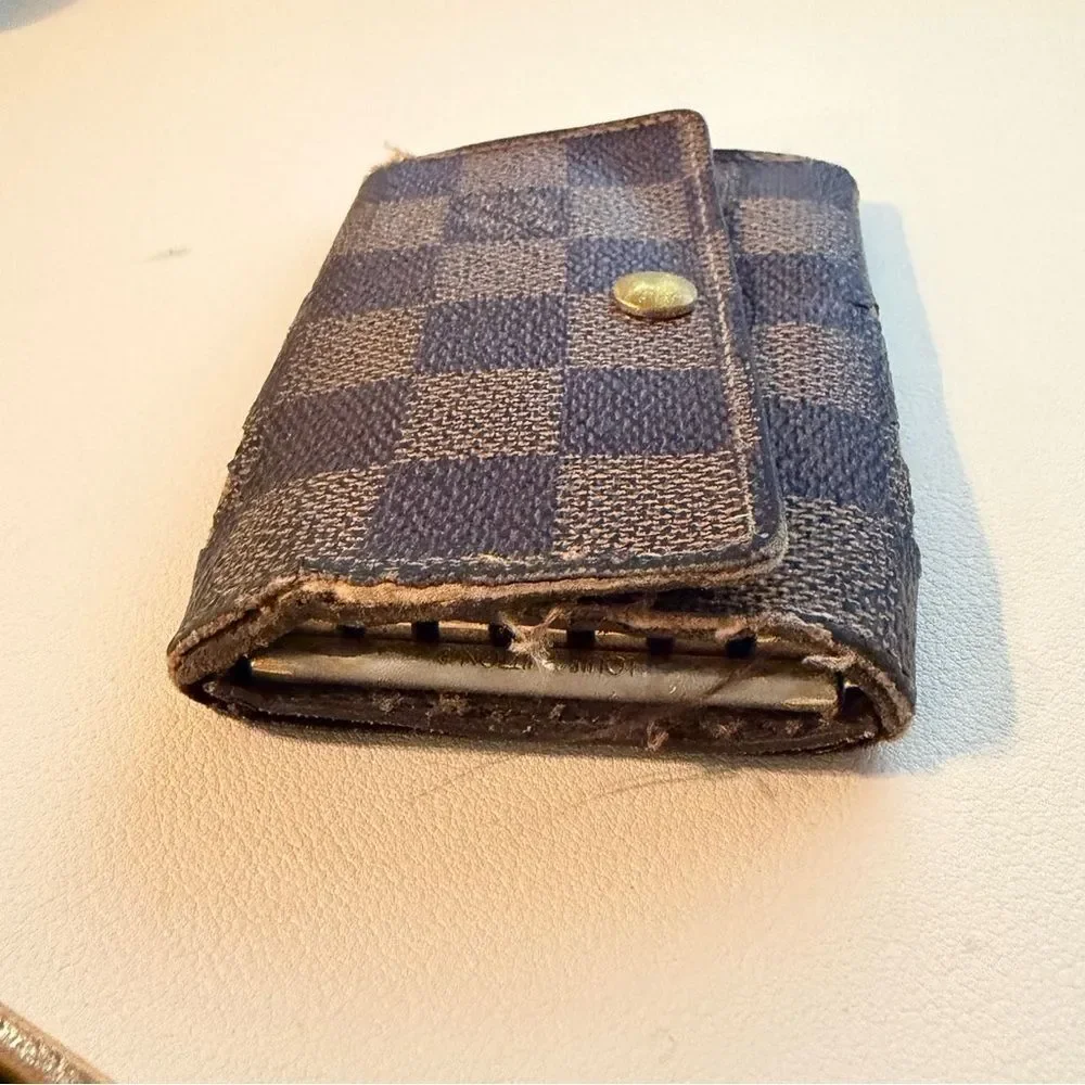 Louis Vuitton Damier Ebene 6 Key Holder Wallet - Brown and Dark Brown